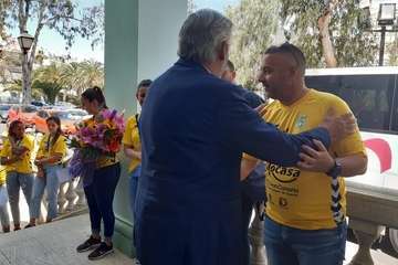 Recepción al Rocasa Gran Canaria por la ULPGC y firma de un convenio de colaboración/TA.